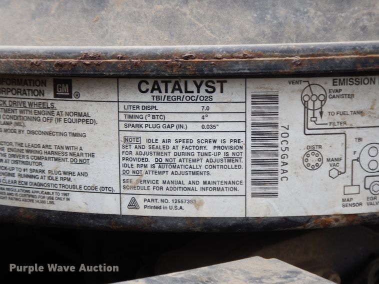 image for item DH6562 1998 Chevrolet C6500  dump truck