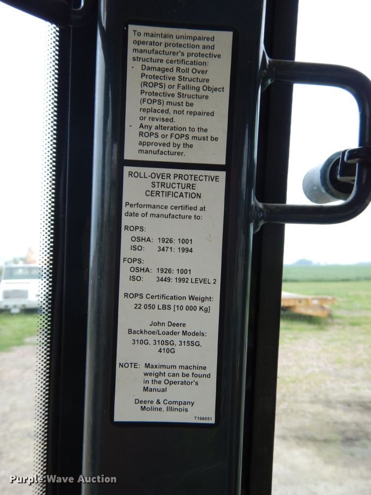 image for item DH6564 2005 John Deere 310G  backhoe