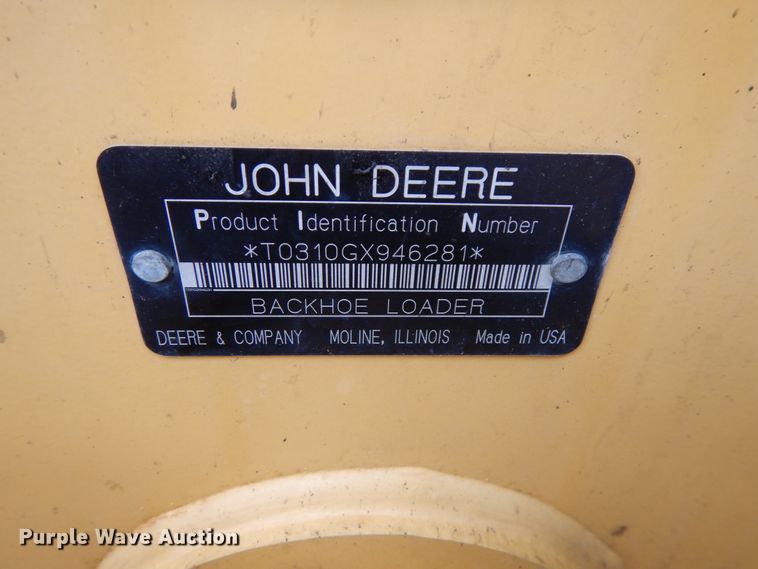 image for item DH6564 2005 John Deere 310G  backhoe
