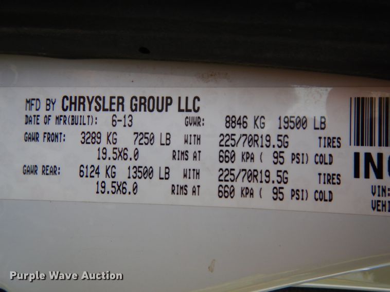 image for item DH6581 2013 Dodge Ram 5500  bucket truck