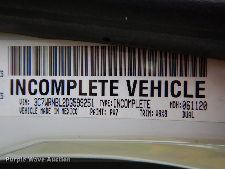 image for item DH6581 2013 Dodge Ram 5500  bucket truck