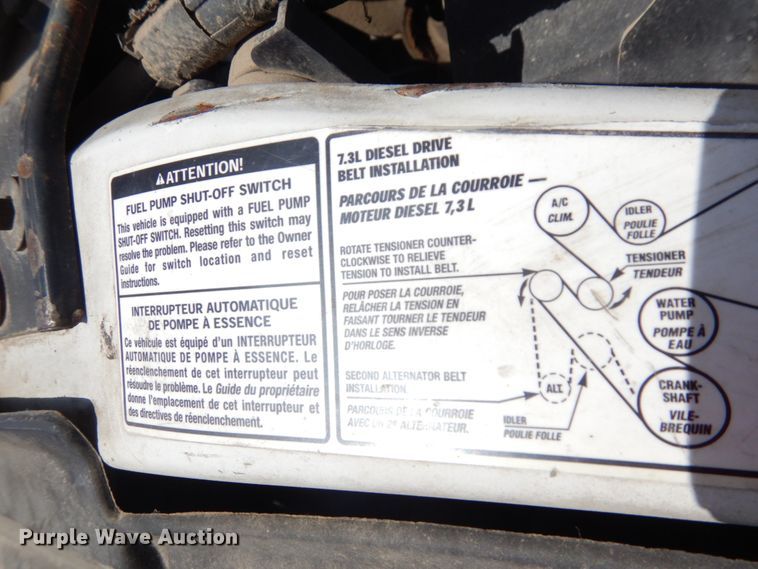 image for item DH6583 2002 Ford F450 Super Duty XL  flatbed truck