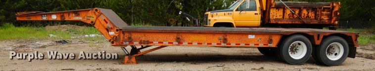image for item DH6589 1982 Load King 252LFP low boy equipment trailer