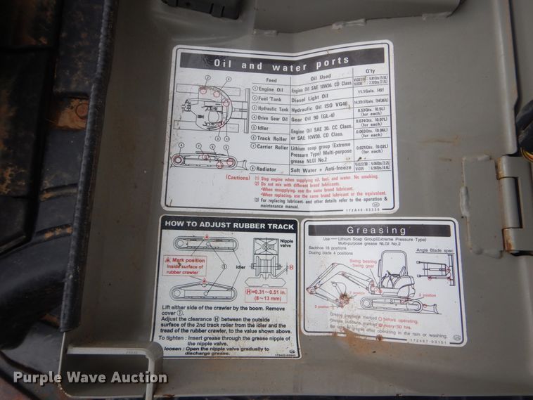 image for item DI0371 Yanmar Vi027-5B  mini excavator