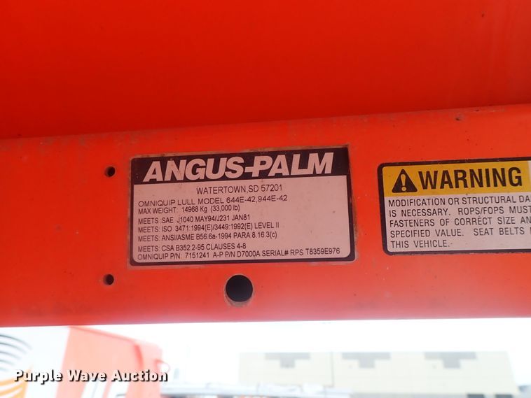 image for item DI4600 Lull 944E-42  telehandler