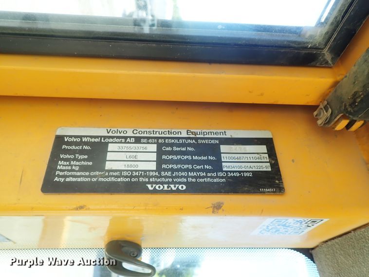 image for item DI4671 2005 Volvo L60E  wheel loader