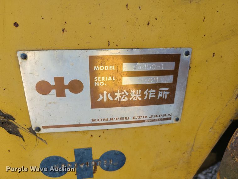 image for item EL9987 Komatsu WA450-1  wheel loader