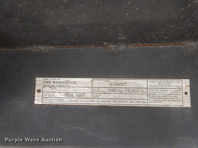 image for item FN9335 2007 Case 570MXT  landscape tractor