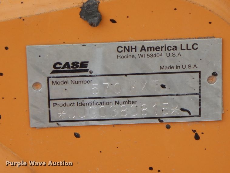 image for item FN9335 2007 Case 570MXT  landscape tractor