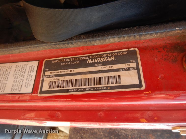 image for item FN9337 1998 International 4900  dump truck