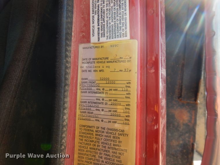 image for item FN9337 1998 International 4900  dump truck