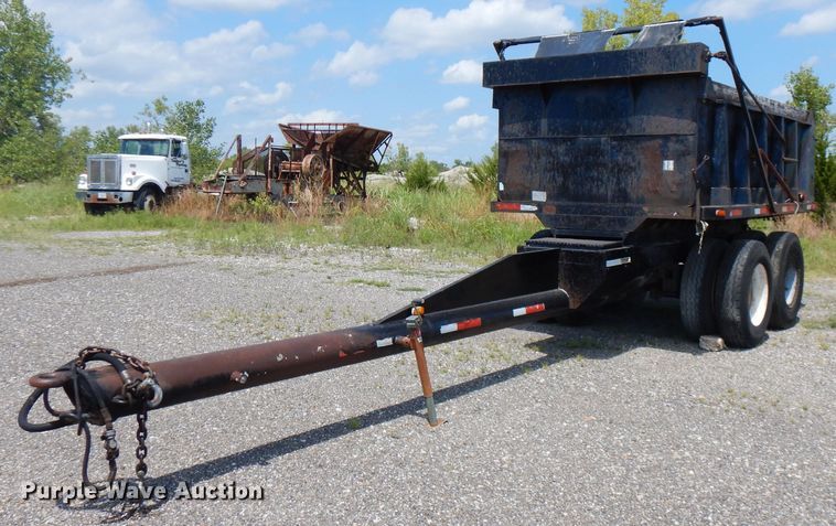 image for item FN9362 1996 shop built end dump pup trailer