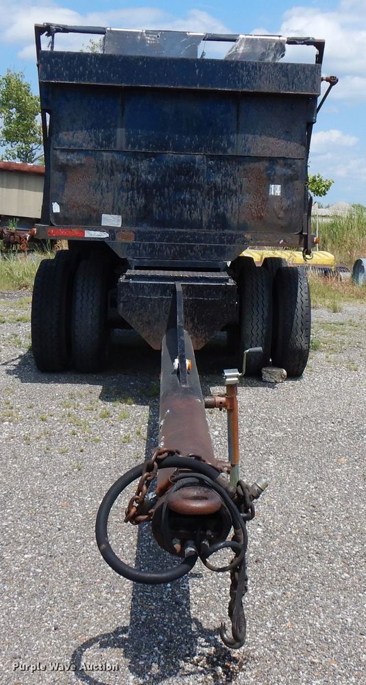 image for item FN9362 1996 shop built end dump pup trailer