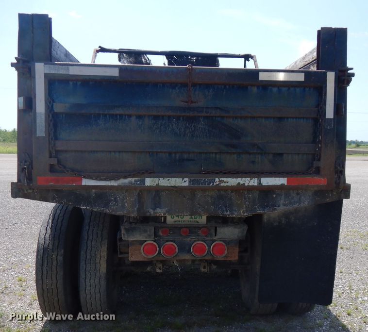 image for item FN9362 1996 shop built end dump pup trailer