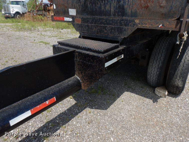 image for item FN9362 1996 shop built end dump pup trailer