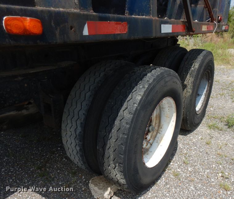 image for item FN9362 1996 shop built end dump pup trailer