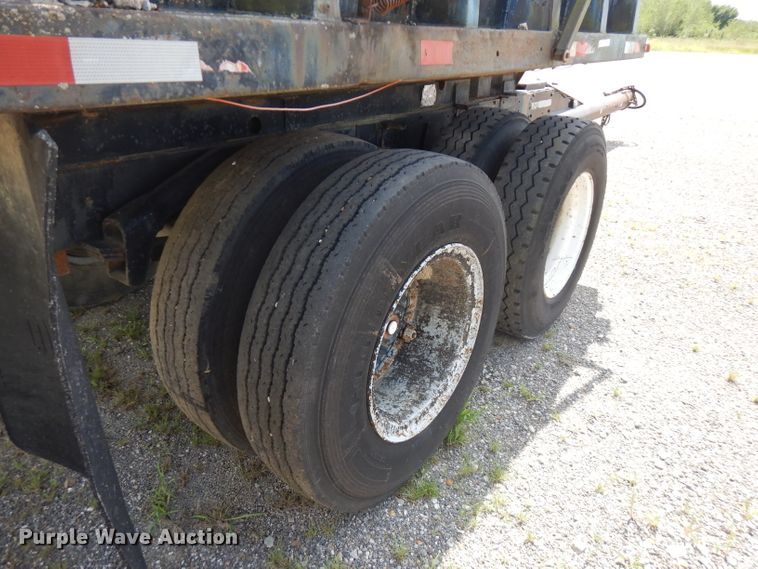 image for item FN9362 1996 shop built end dump pup trailer