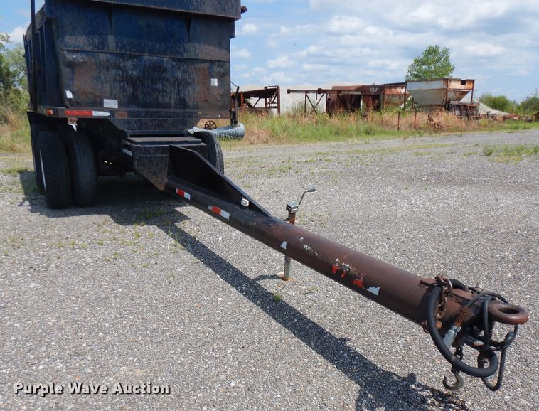 image for item FN9362 1996 shop built end dump pup trailer