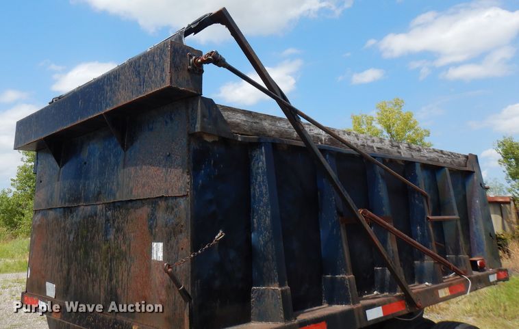 image for item FN9362 1996 shop built end dump pup trailer