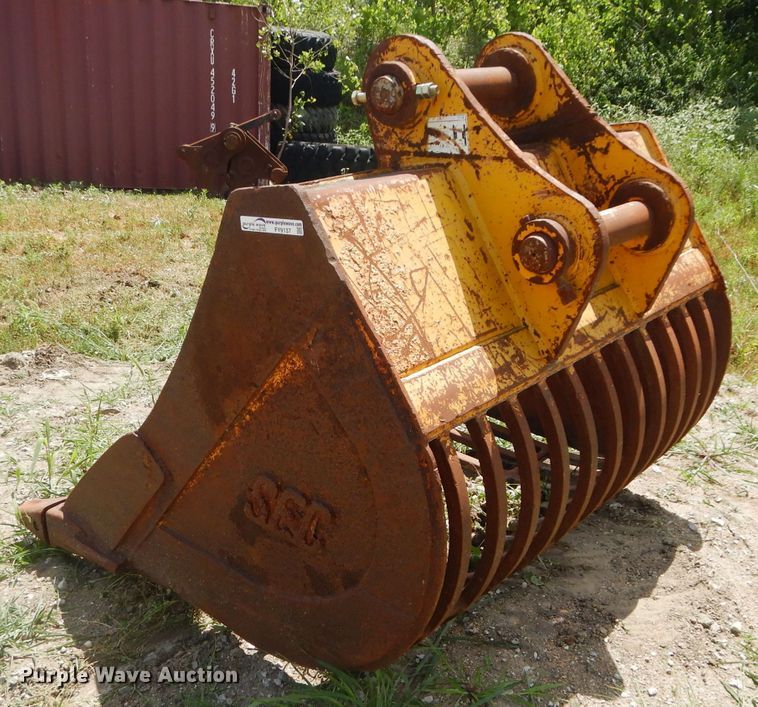 image for item FY9137 54"W excavator screening bucket