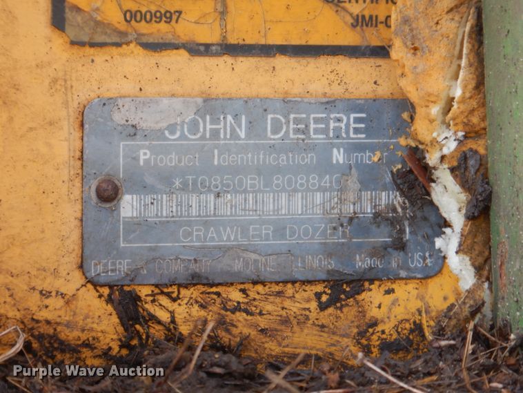 image for item GA9151 1995 John Deere 850B LGP  dozer