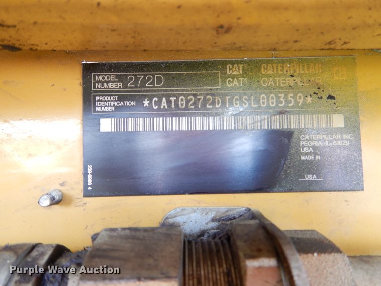 image for item GL9759 2012 Caterpillar 272D  skid steer loader