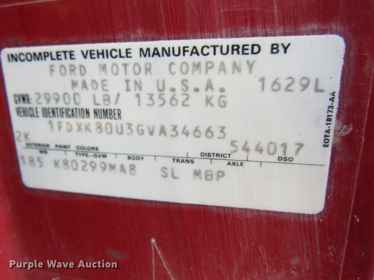 image for item GQ9093 1986 Ford L8000  propane delivery truck