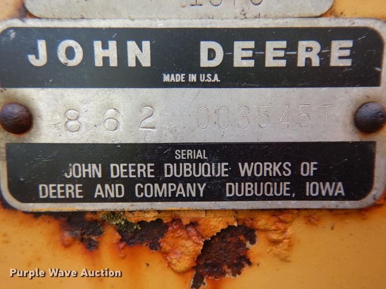 image for item HA9393 1980 John Deere 862  conventional scraper