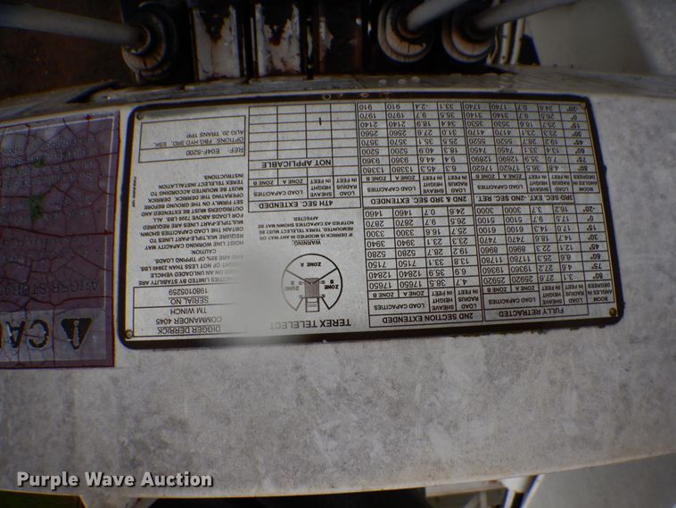 image for item HY9264 1998 International 4700  digger derrick truck