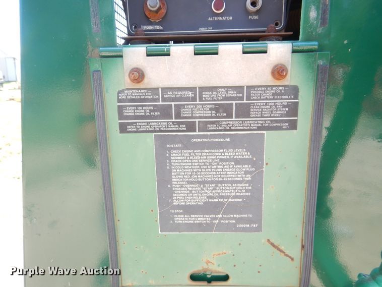 image for item HY9277 Sullair 185DPQ  air compressor