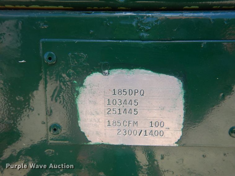 image for item HY9277 Sullair 185DPQ  air compressor