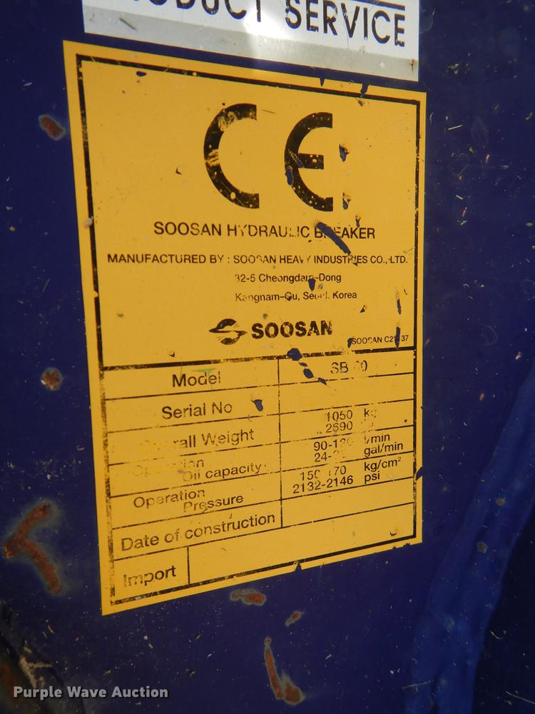 image for item HY9289 Soosan SB60 breaker