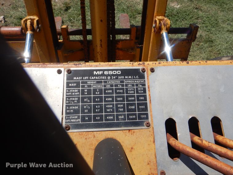 image for item HY9296 Massey Ferguson MF6500  forklift