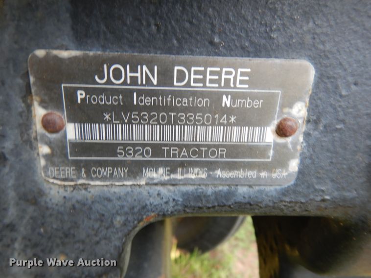 image for item DG6922 John Deere 5320  tractor