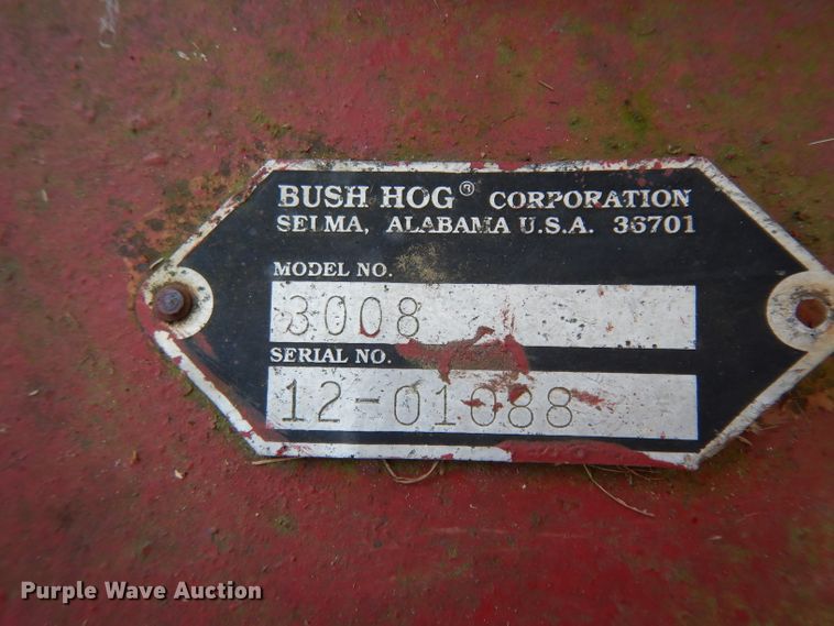 image for item DG6939 Bush Hog 3008 rotary mower