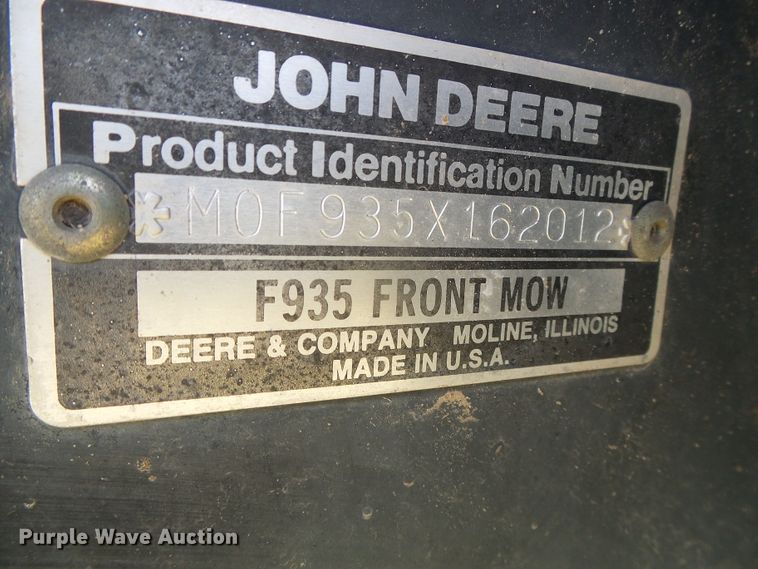 image for item EL9219 John Deere F935 lawn mower