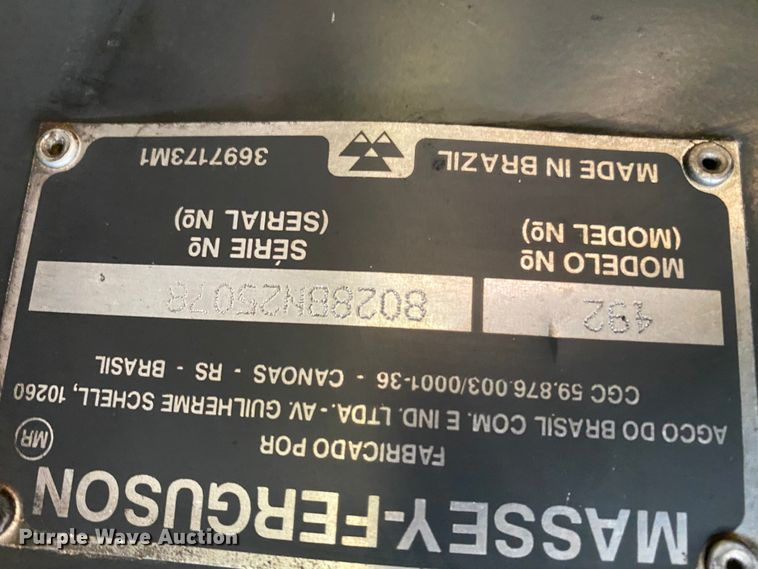 image for item HA9603 2010 Massey Ferguson  tractor