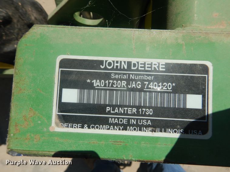 image for item HB9010 John Deere 1730 no-till planter