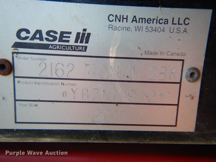 image for item HM9679 2011 Case IH 2162 draper head