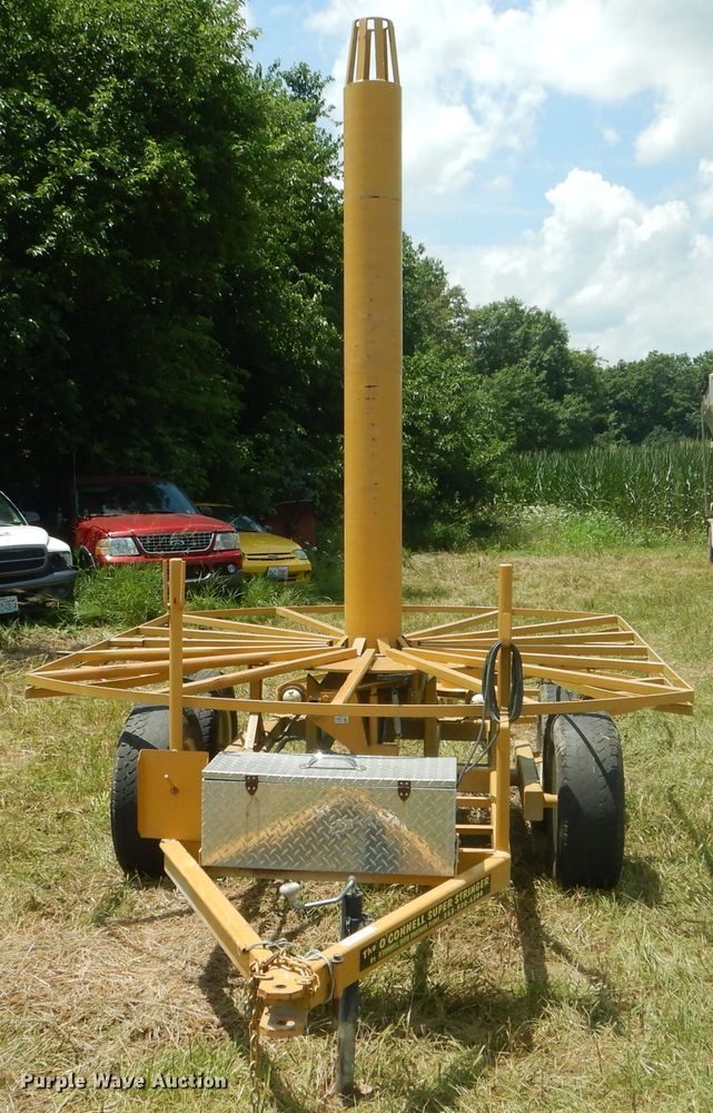 image for item HM9685 O'Connell Farm Drainage Plows The O'Connell Super Stringer reel trailer