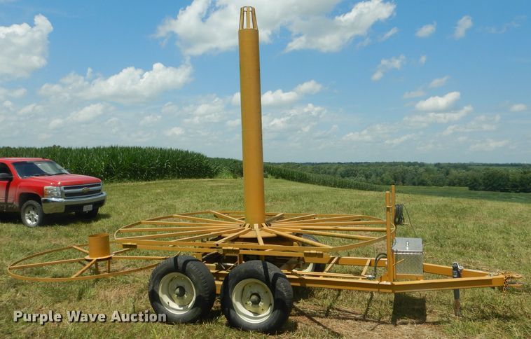 image for item HM9685 O'Connell Farm Drainage Plows The O'Connell Super Stringer reel trailer