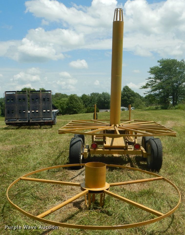 image for item HM9685 O'Connell Farm Drainage Plows The O'Connell Super Stringer reel trailer