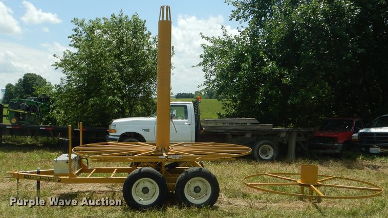 image for item HM9685 O'Connell Farm Drainage Plows The O'Connell Super Stringer reel trailer