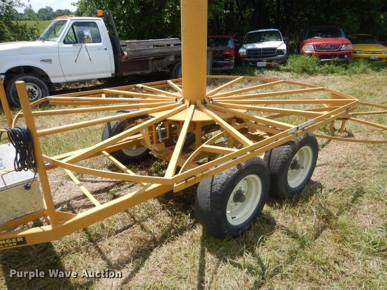 image for item HM9685 O'Connell Farm Drainage Plows The O'Connell Super Stringer reel trailer