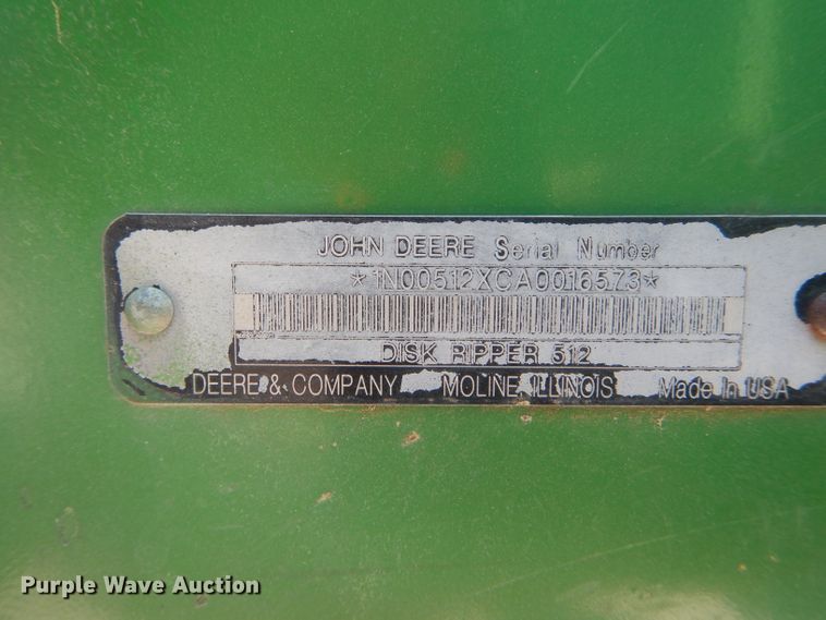 image for item HM9687 John Deere 512 disk ripper