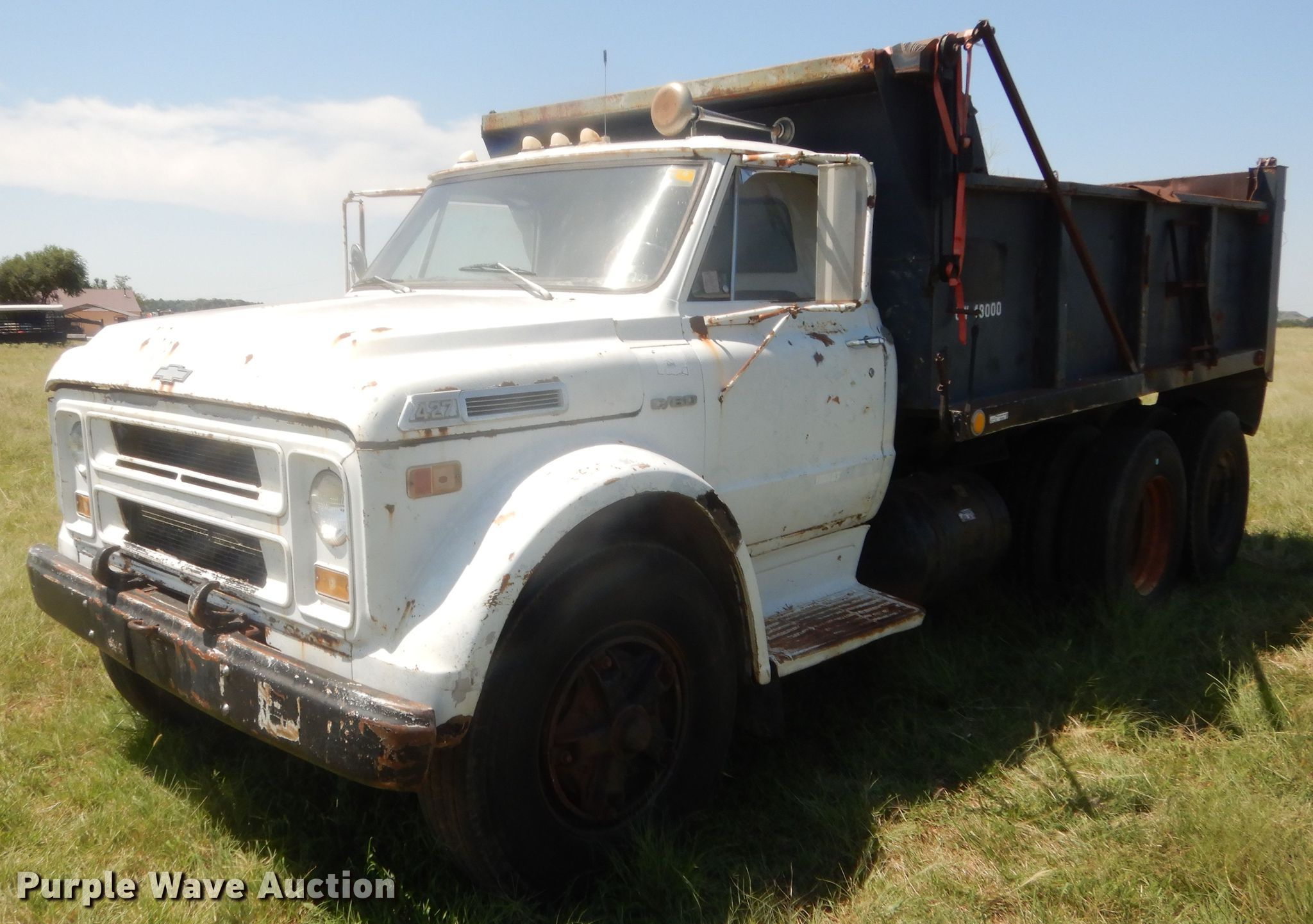 1970 Chevrolet C60 dump truck in Geary, OK Item HB9393 sold Purple Wave
