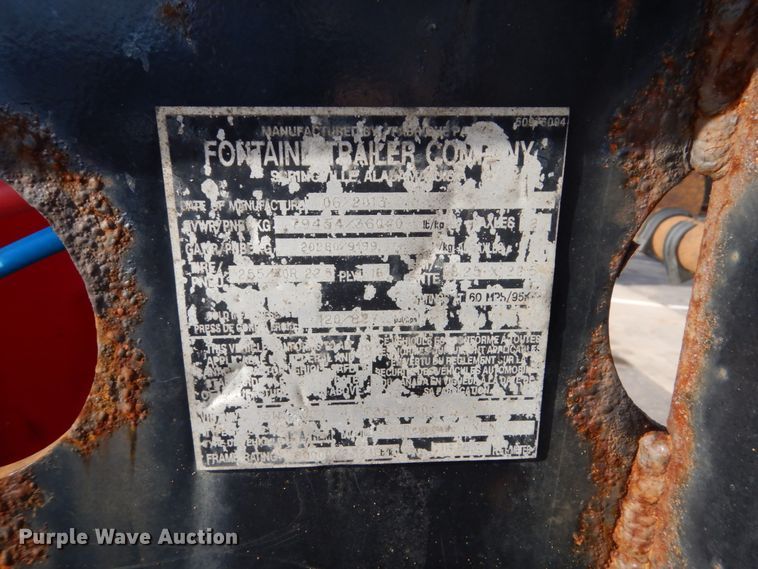 image for item DA8406 2014 Fontaine LXL low boy equipment trailer