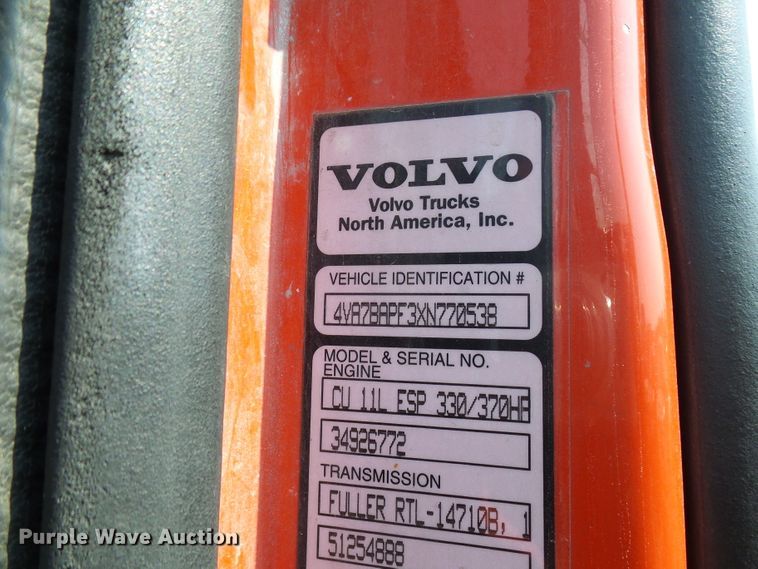 image for item DG2084 1999 Volvo VN  semi truck