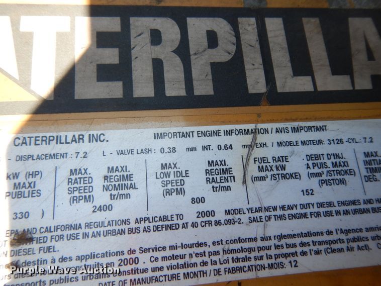 image for item DG6974 2001 GMC C7500  bucket truck