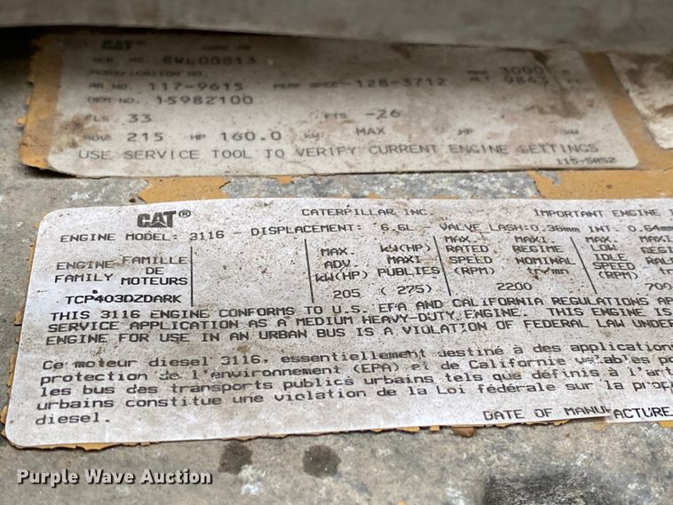 image for item HA9601 1996 Chevrolet Kodiak C6500  semi truck